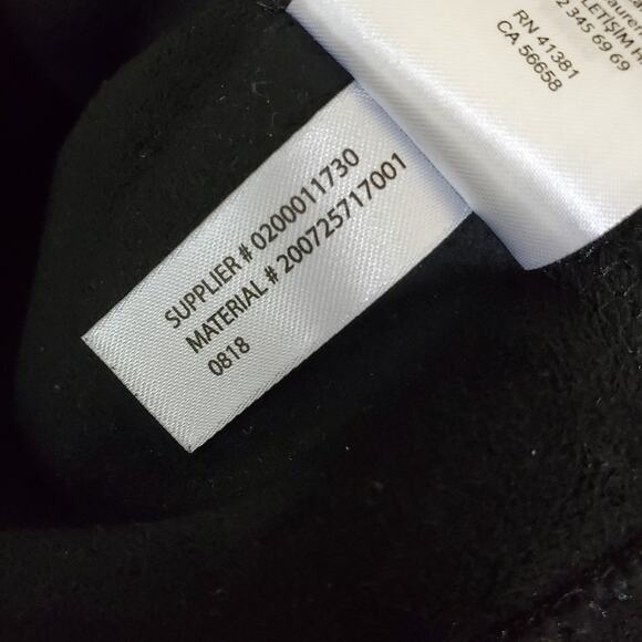 RLL Ralph Lauren Black sherpa Fleece Vest with Gold Zipper Size Large EUC - Picture 14 of 14